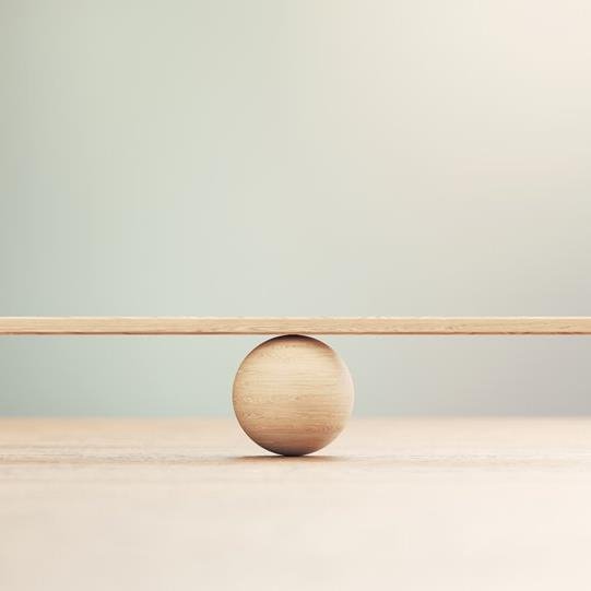 Im Gleichgewicht bleiben 